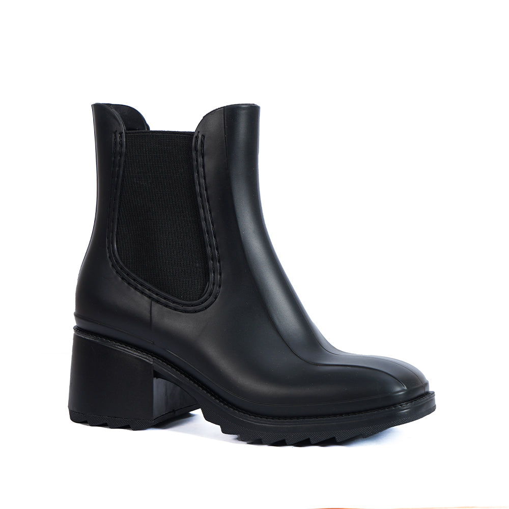 Long black rain boots best sale