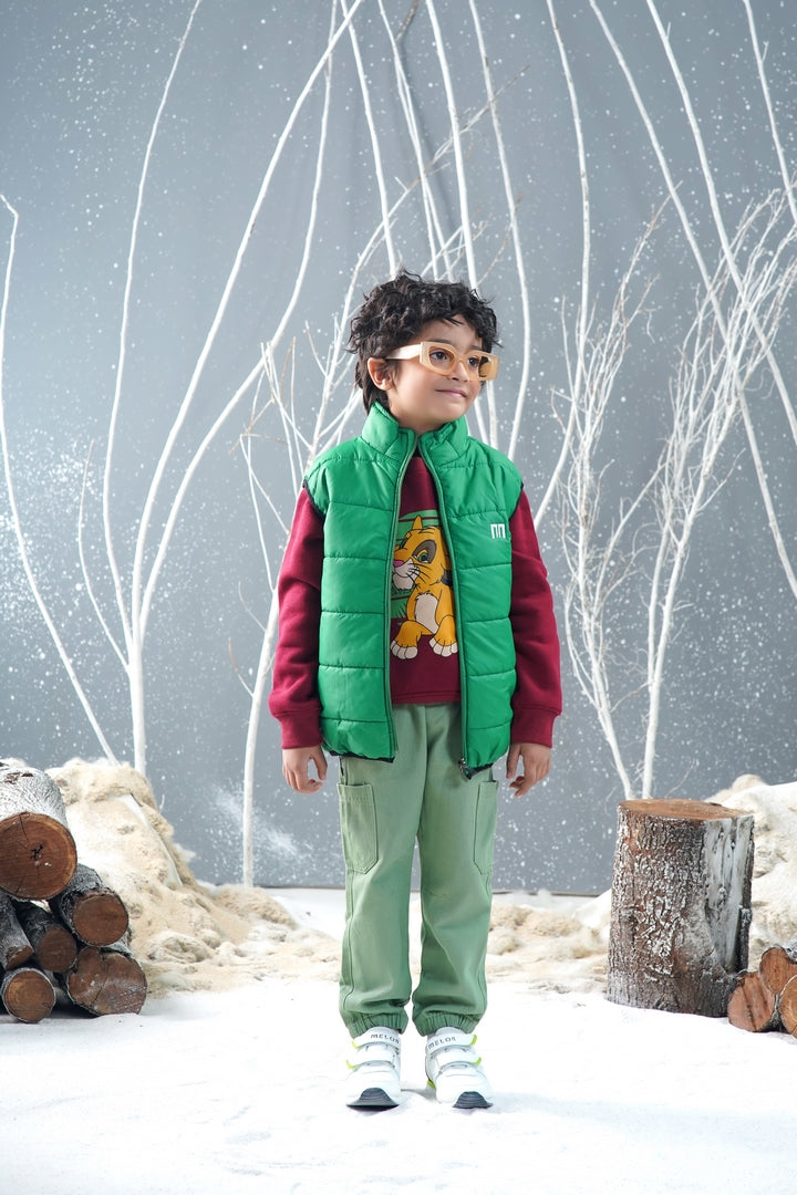 Boys  Sleevless Puffer Jacket