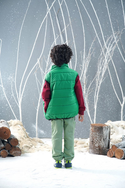 Boys  Sleevless Puffer Jacket