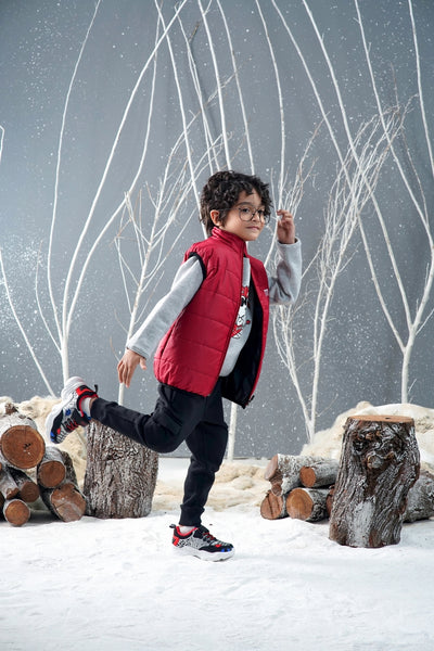 Boys  Sleevless Puffer Jacket