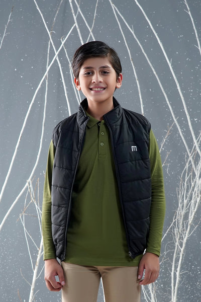 Boys  Sleevless Puffer Jacket