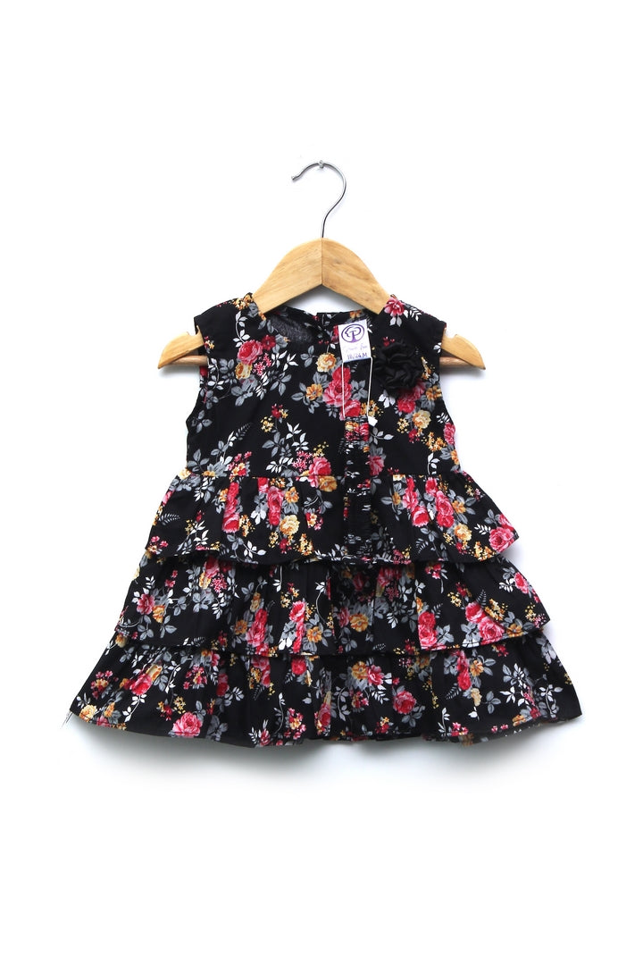 Infant Girls Printed Frock Set